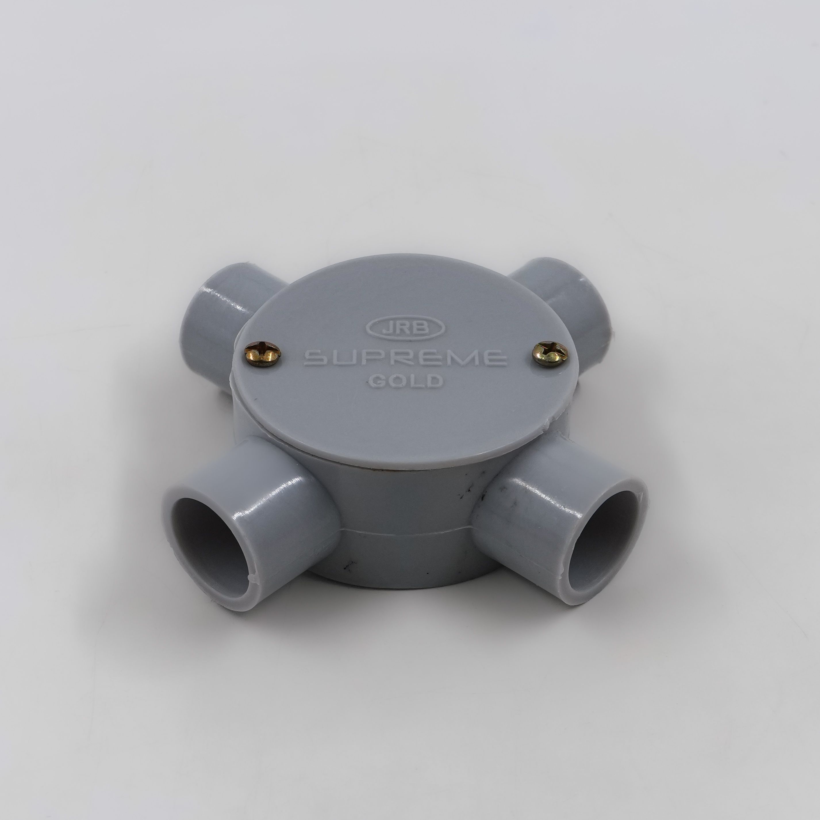 JRB Suppreme - 19Mm Conduit Junction Box 4 Way (Gray)